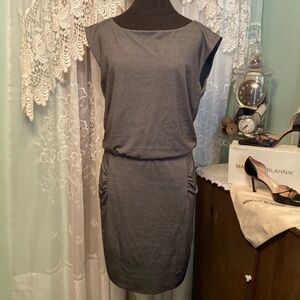Athleta Fitted Lined Knit Dress Sz Med